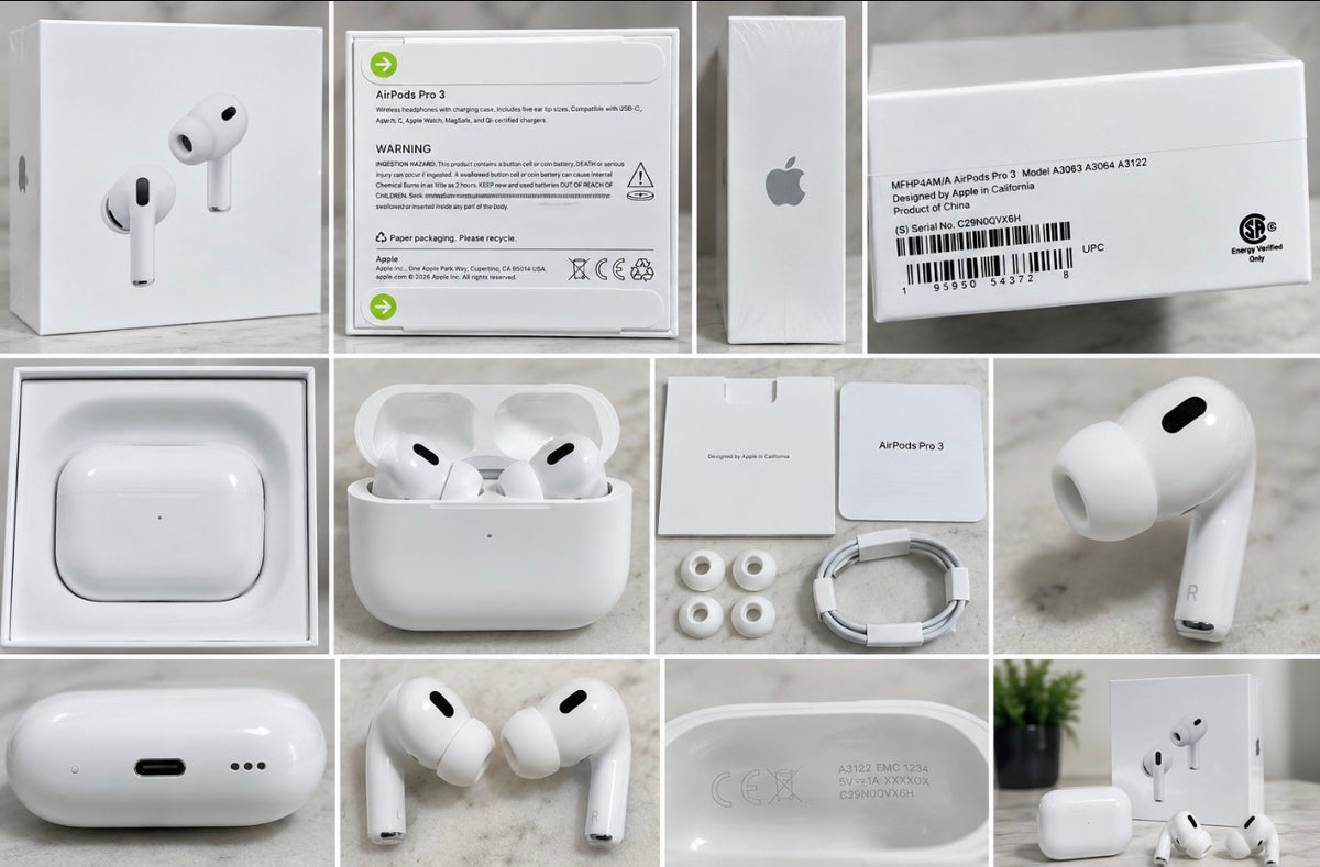 Wireless Bluetooth Earbuds with Charging Case – White